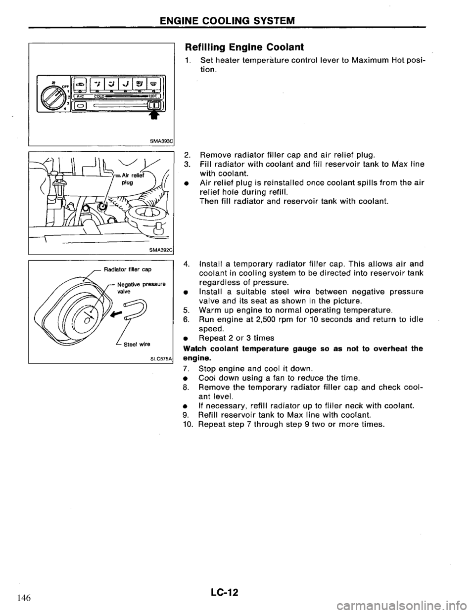 NISSAN PRIMERA 1994 Service Repair Manual 146 NISSAN PRIMERA 1994 Service Repair Manual 146