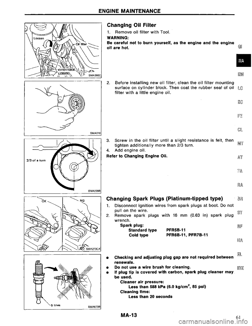 NISSAN PRIMERA 1994 Service Repair Manual 61 NISSAN PRIMERA 1994 Service Repair Manual 61