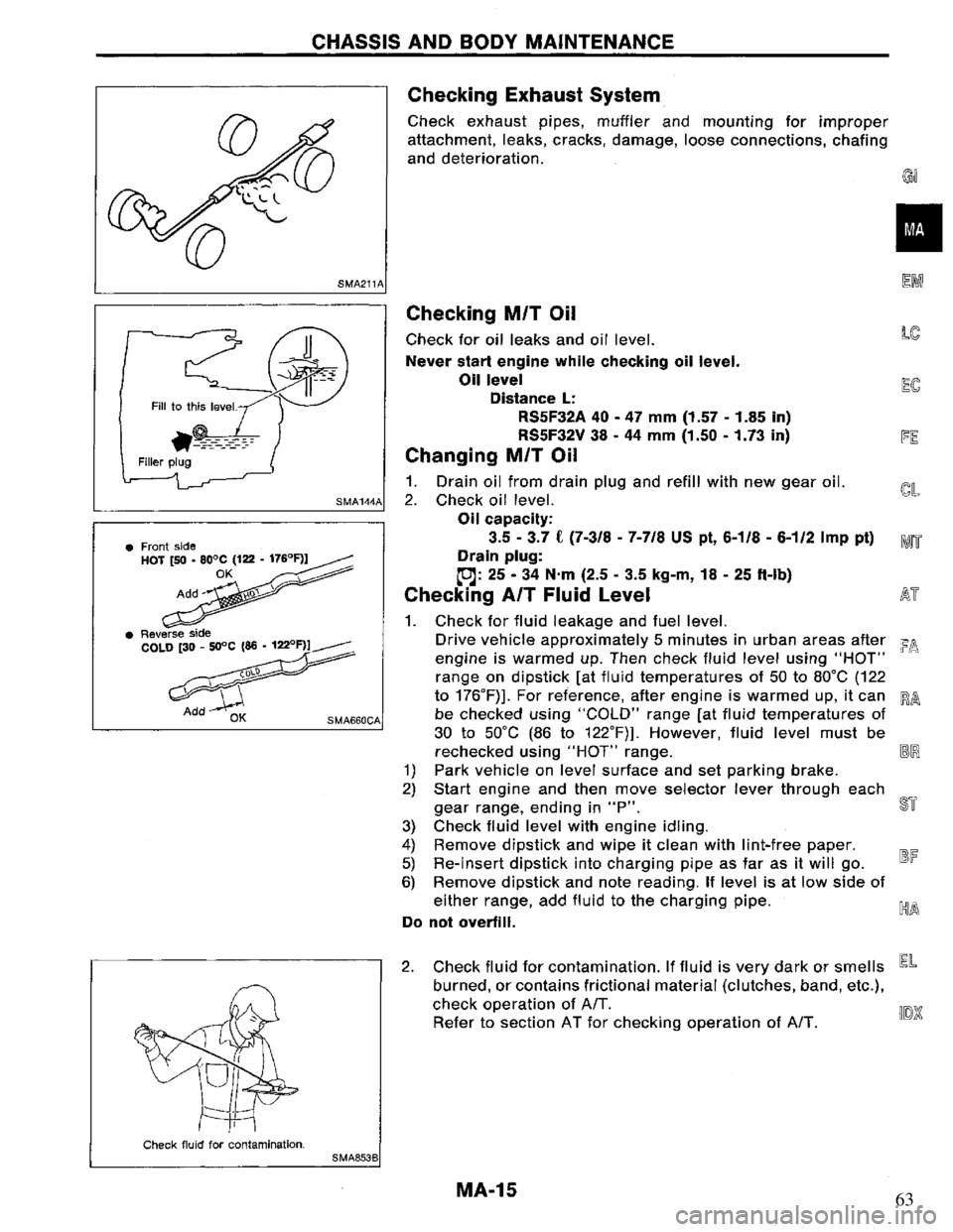 NISSAN PRIMERA 1994 Service Repair Manual 63 NISSAN PRIMERA 1994 Service Repair Manual 63