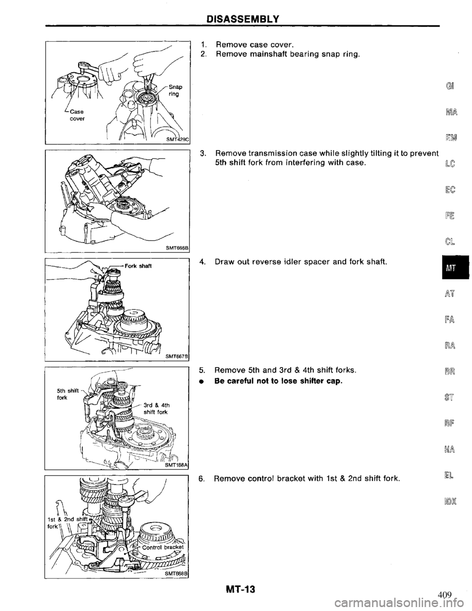 NISSAN PRIMERA 1994 Service Repair Manual 409 NISSAN PRIMERA 1994 Service Repair Manual 409