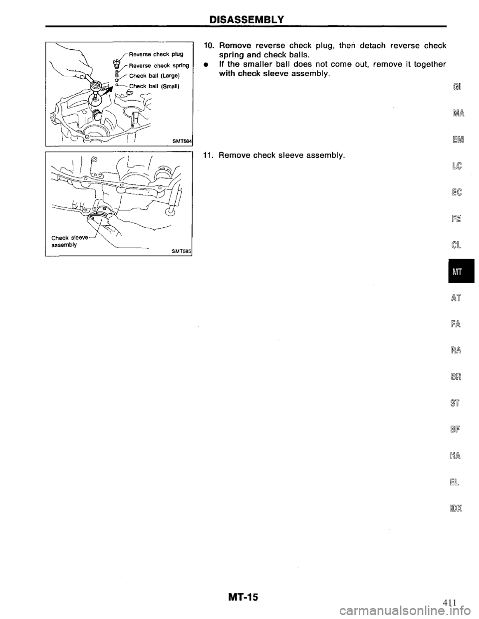 NISSAN PRIMERA 1994 Service Repair Manual 411 NISSAN PRIMERA 1994 Service Repair Manual 411