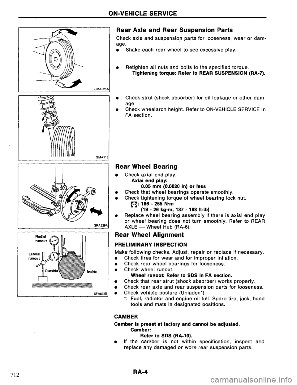 NISSAN PRIMERA 1994 Service Repair Manual 712 NISSAN PRIMERA 1994 Service Repair Manual 712