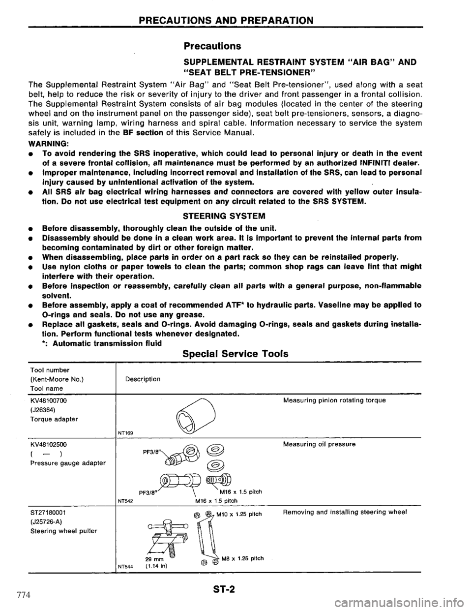 NISSAN PRIMERA 1994 Service Repair Manual 774 NISSAN PRIMERA 1994 Service Repair Manual 774