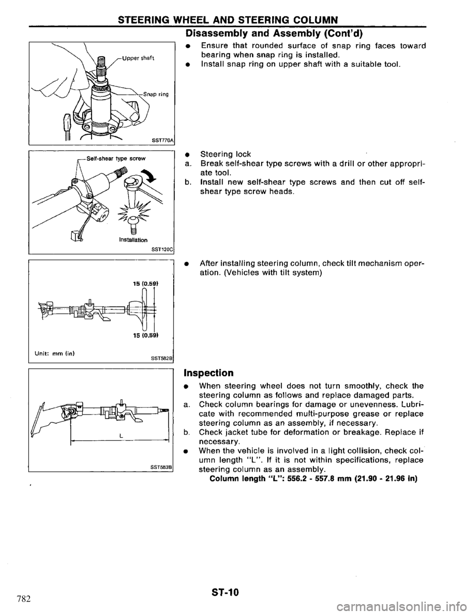 NISSAN PRIMERA 1994 Service Repair Manual 782 NISSAN PRIMERA 1994 Service Repair Manual 782