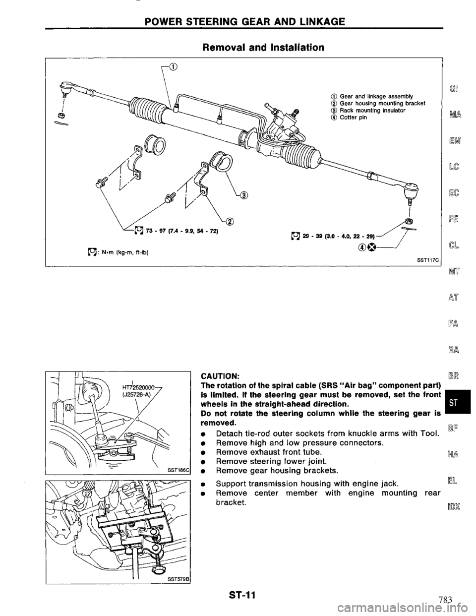 NISSAN PRIMERA 1994 Service Repair Manual 783 NISSAN PRIMERA 1994 Service Repair Manual 783