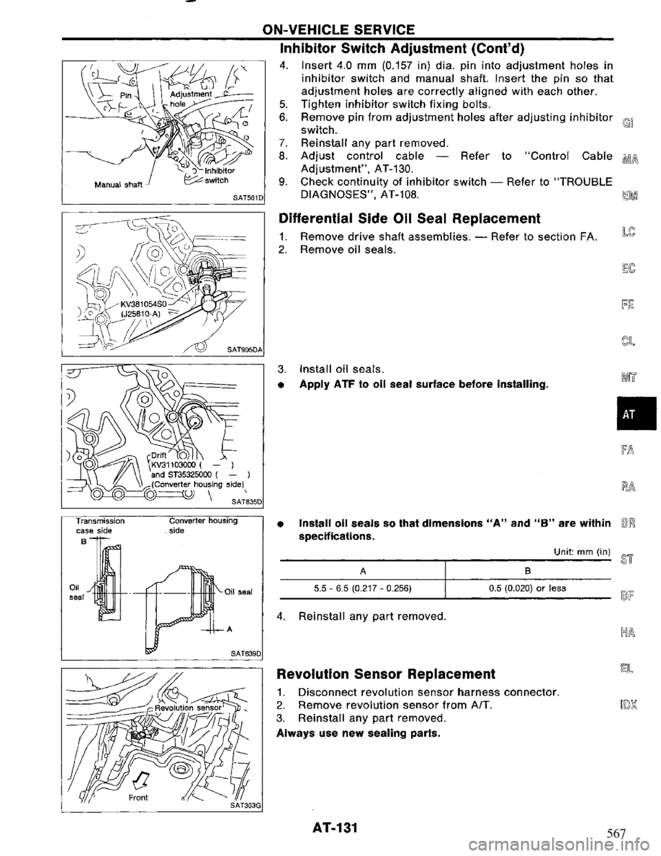 NISSAN PRIMERA 1994 Service Repair Manual 567 NISSAN PRIMERA 1994 Service Repair Manual 567