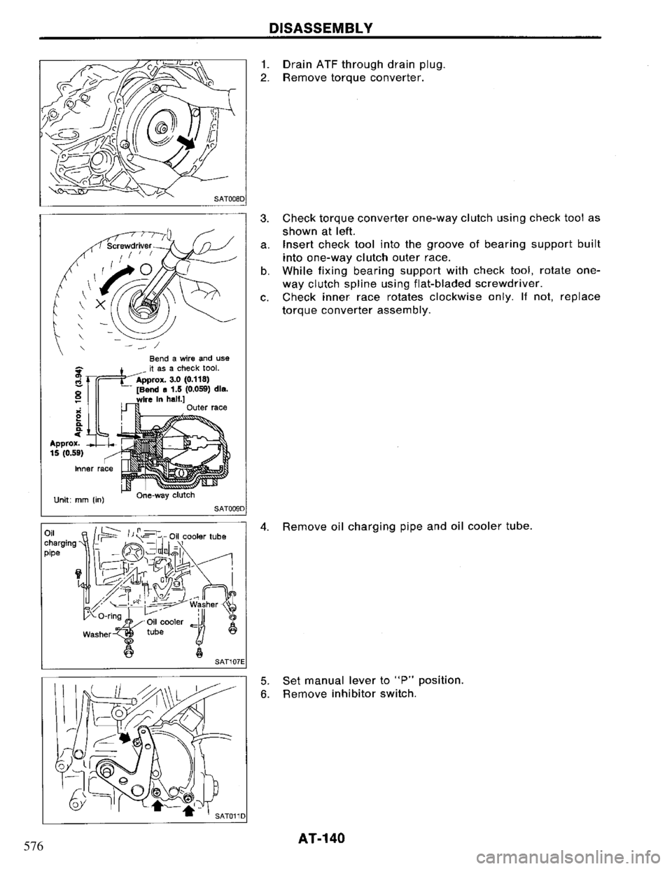 NISSAN PRIMERA 1994 Service Repair Manual 576 NISSAN PRIMERA 1994 Service Repair Manual 576