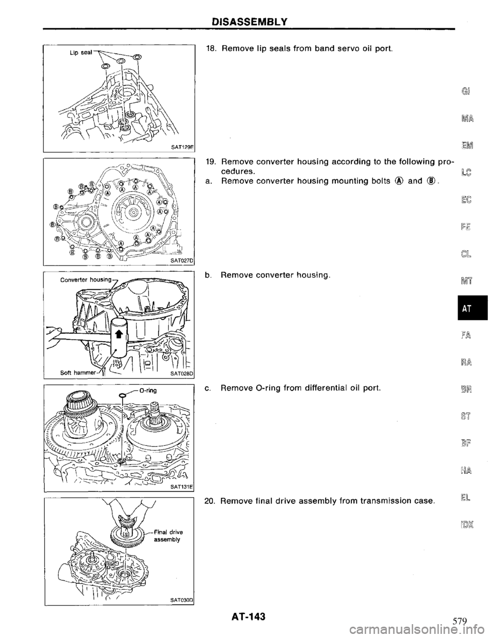 NISSAN PRIMERA 1994 Service Repair Manual 579 NISSAN PRIMERA 1994 Service Repair Manual 579