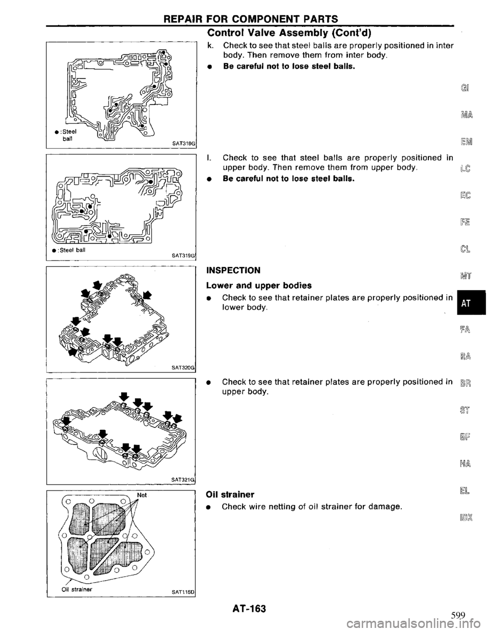 NISSAN PRIMERA 1994 Service Repair Manual 599 NISSAN PRIMERA 1994 Service Repair Manual 599