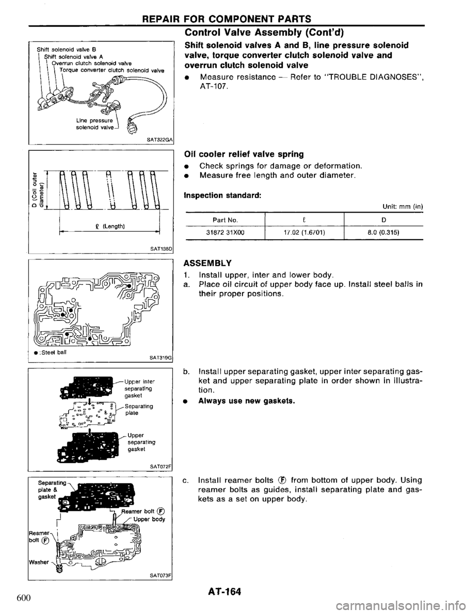 NISSAN PRIMERA 1994 Service Repair Manual 600 NISSAN PRIMERA 1994 Service Repair Manual 600
