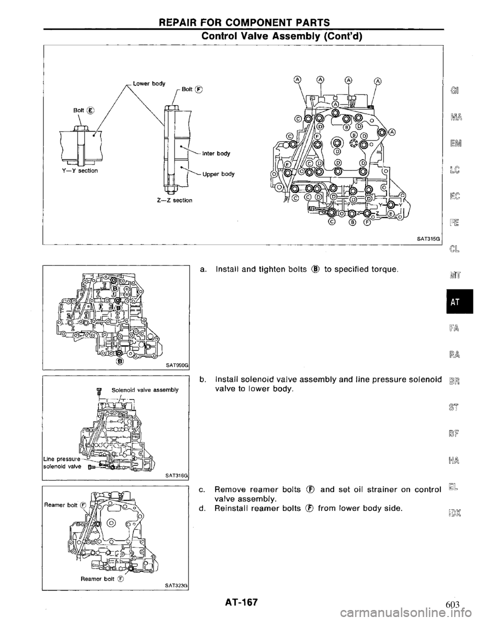 NISSAN PRIMERA 1994 Service Repair Manual 603 NISSAN PRIMERA 1994 Service Repair Manual 603