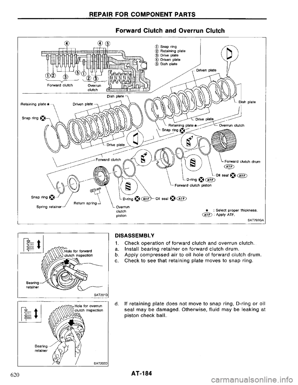 NISSAN PRIMERA 1994 Service Repair Manual 620 NISSAN PRIMERA 1994 Service Repair Manual 620