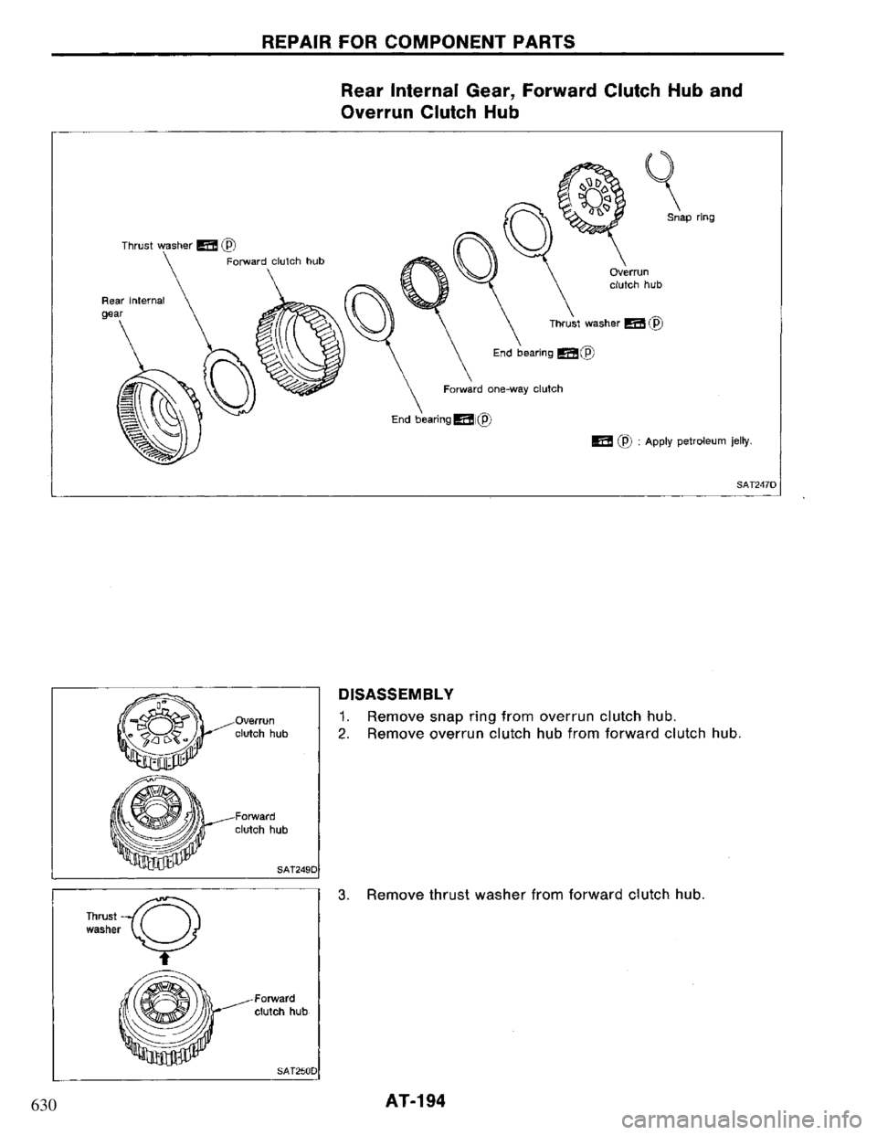 NISSAN PRIMERA 1994 Service Repair Manual 630 NISSAN PRIMERA 1994 Service Repair Manual 630