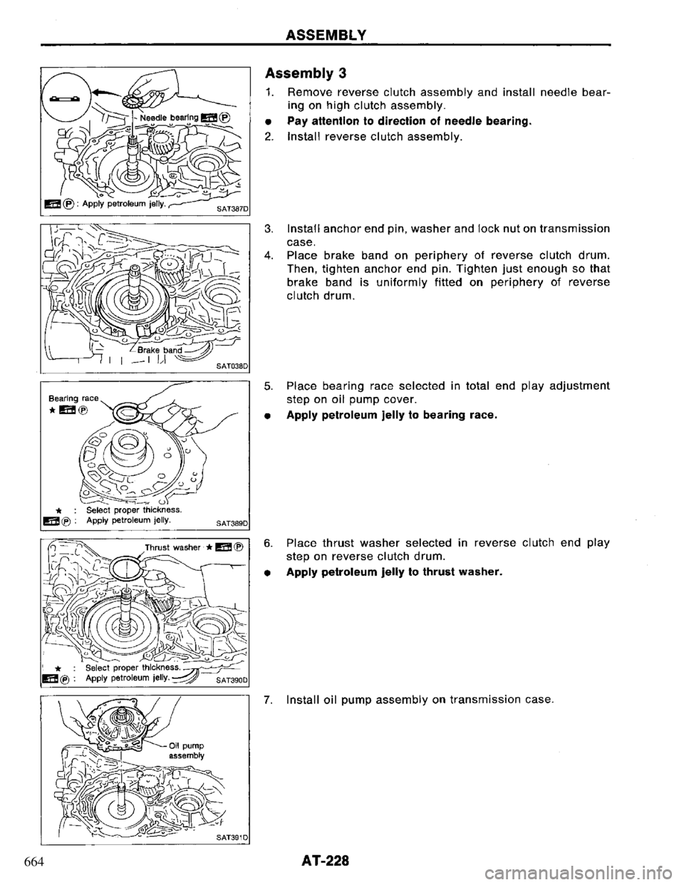 NISSAN PRIMERA 1994 Service Repair Manual 664 NISSAN PRIMERA 1994 Service Repair Manual 664
