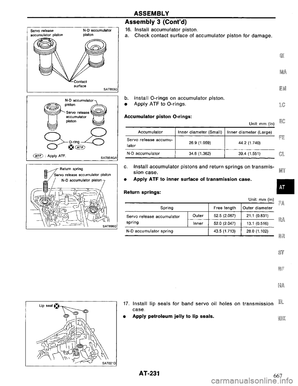NISSAN PRIMERA 1994 Service Repair Manual 667 NISSAN PRIMERA 1994 Service Repair Manual 667
