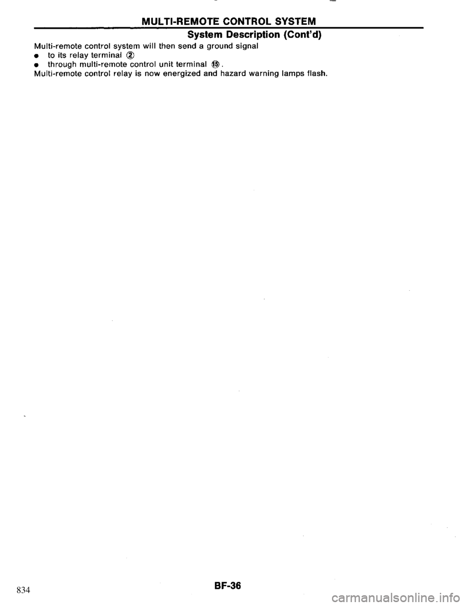 NISSAN PRIMERA 1994 Service Repair Manual 834 NISSAN PRIMERA 1994 Service Repair Manual 834