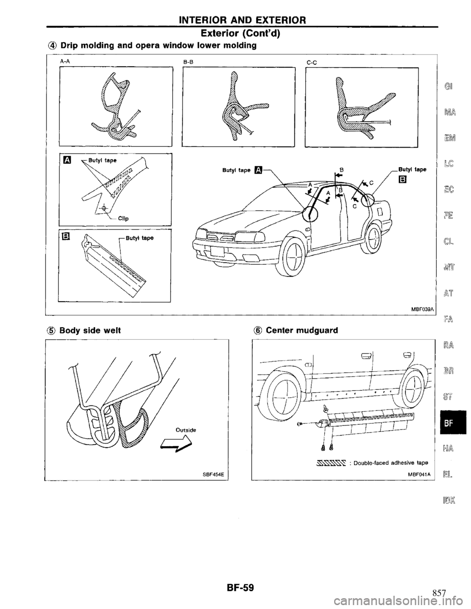 NISSAN PRIMERA 1994 Service Repair Manual 857 NISSAN PRIMERA 1994 Service Repair Manual 857