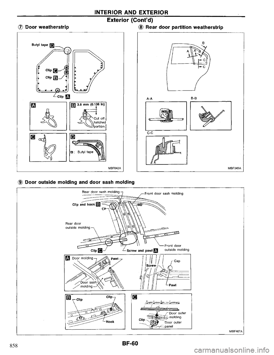 NISSAN PRIMERA 1994 Service Repair Manual 858 NISSAN PRIMERA 1994 Service Repair Manual 858