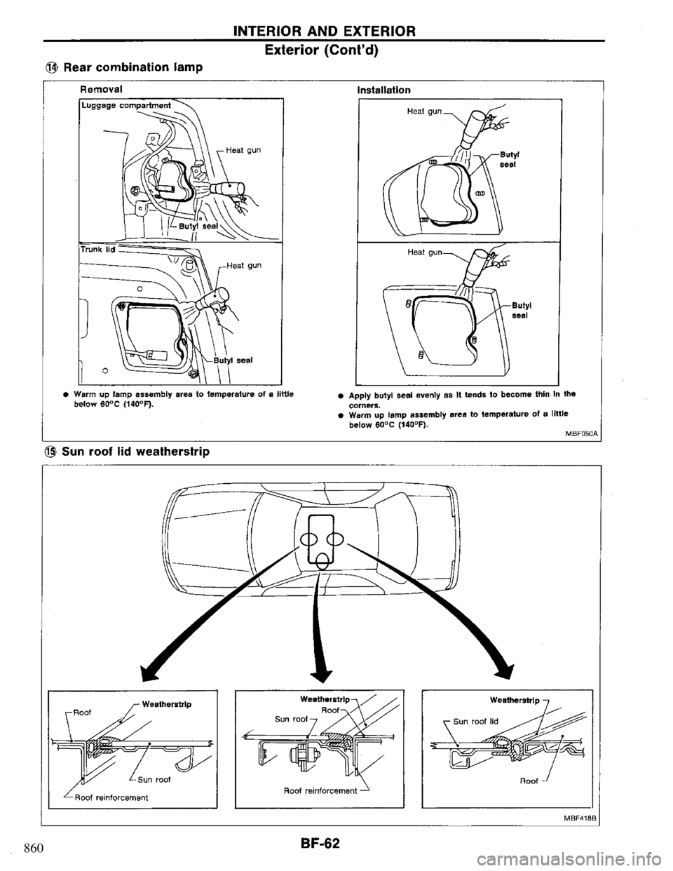 NISSAN PRIMERA 1994 Service Repair Manual 860 NISSAN PRIMERA 1994 Service Repair Manual 860