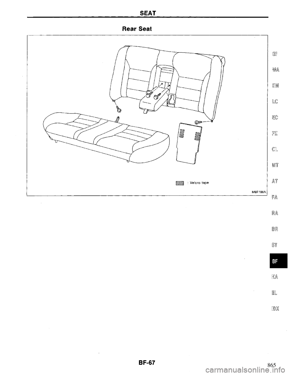 NISSAN PRIMERA 1994 Service Repair Manual 865 NISSAN PRIMERA 1994 Service Repair Manual 865