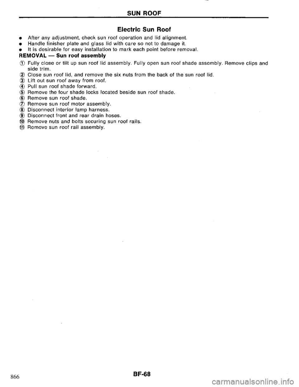 NISSAN PRIMERA 1994 Service Repair Manual 866 NISSAN PRIMERA 1994 Service Repair Manual 866
