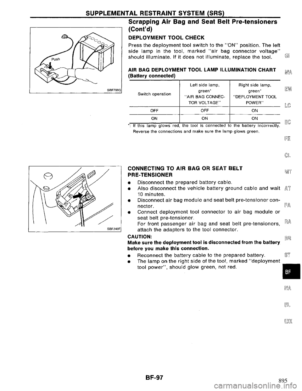 NISSAN PRIMERA 1994  Service Repair Manual 895 