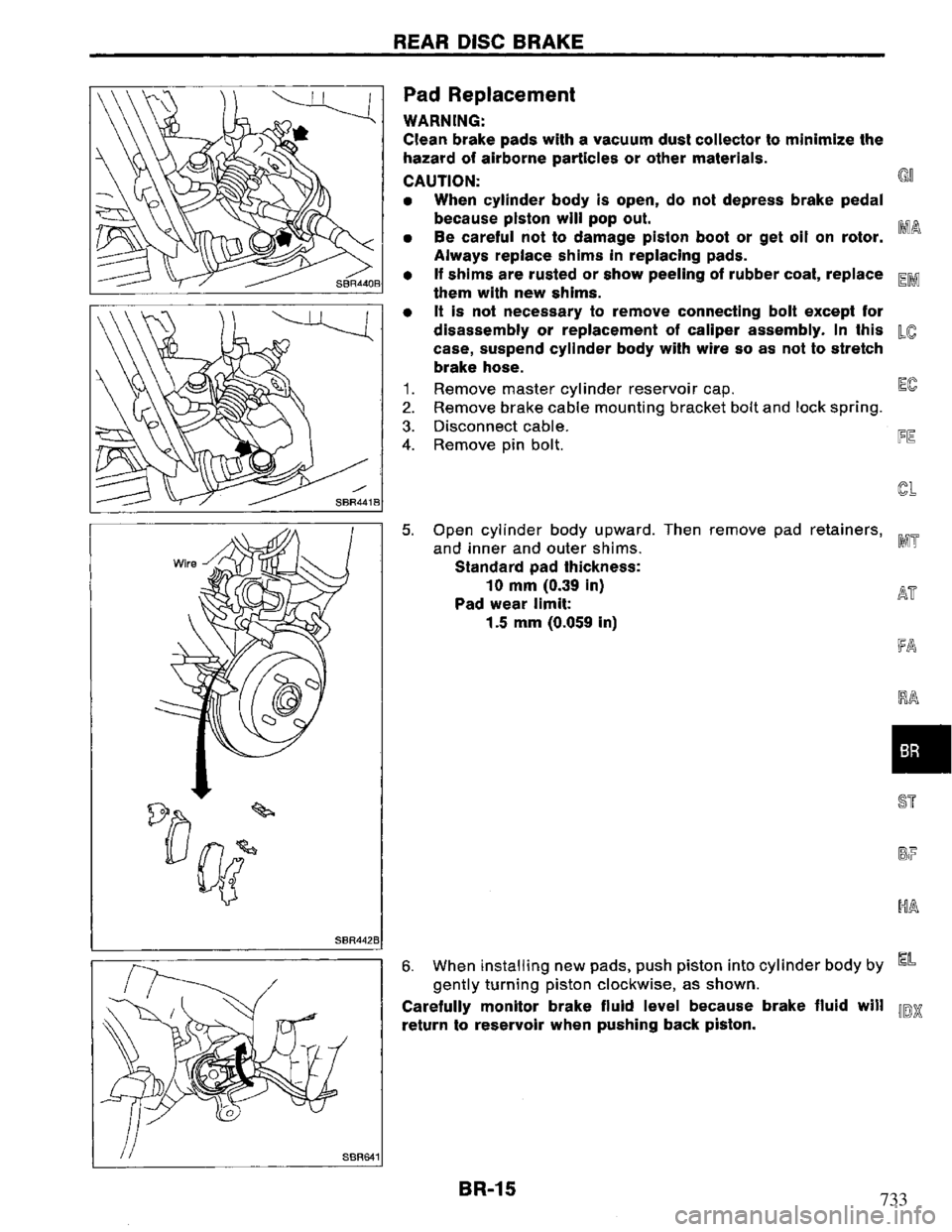 NISSAN PRIMERA 1994  Service Repair Manual 733 