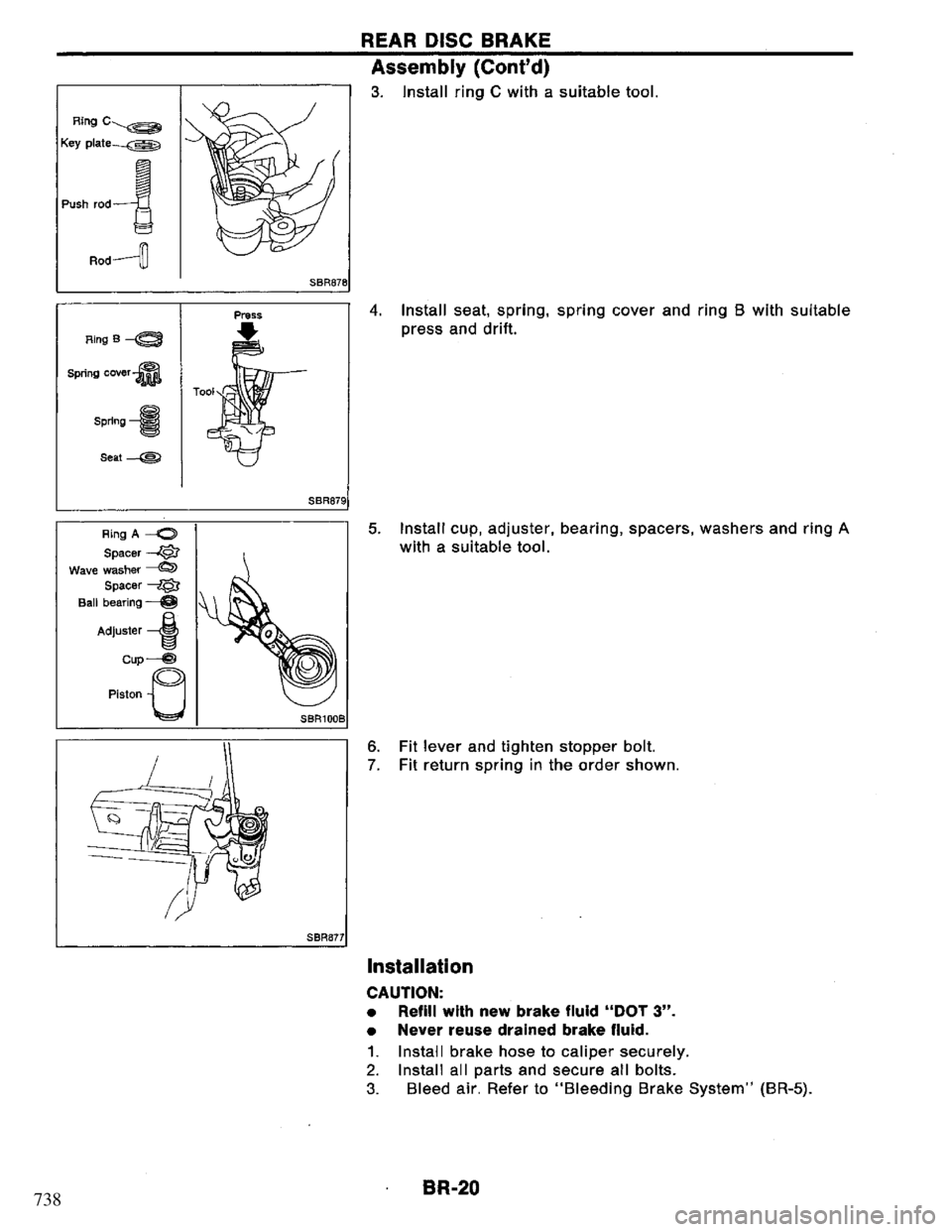 NISSAN PRIMERA 1994  Service Repair Manual 738 