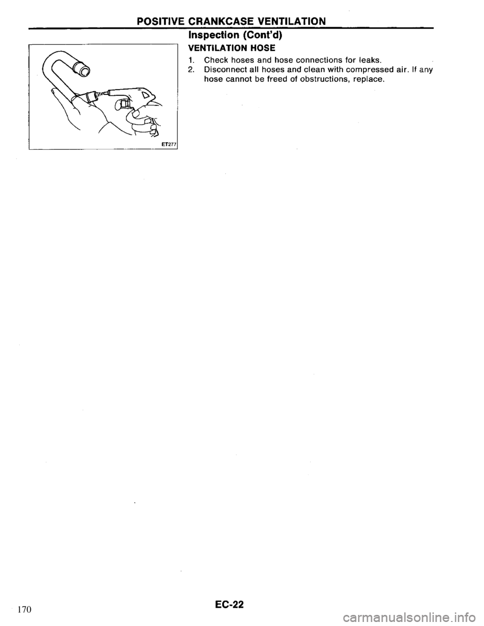 NISSAN PRIMERA 1994 Service Repair Manual 170 NISSAN PRIMERA 1994 Service Repair Manual 170
