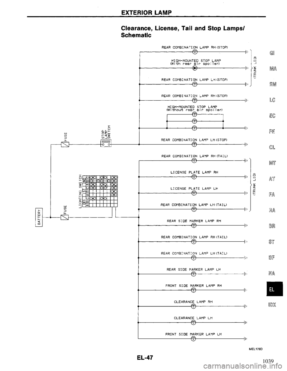 NISSAN PRIMERA 1994  Service Repair Manual 1039 