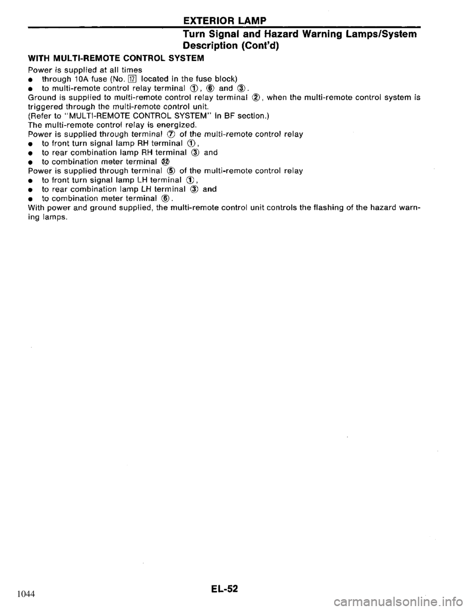 NISSAN PRIMERA 1994  Service Repair Manual 1044 