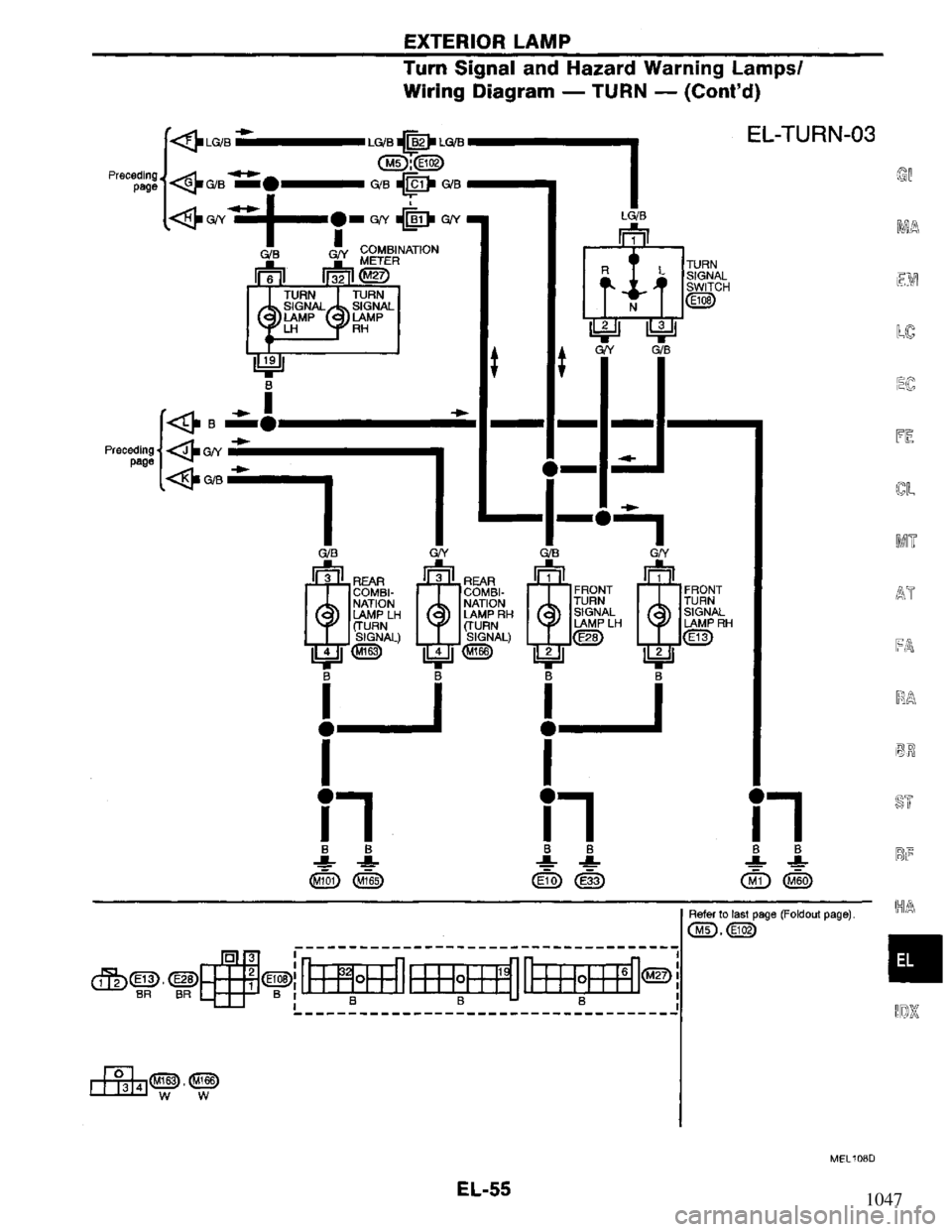 NISSAN PRIMERA 1994  Service Repair Manual 1047 