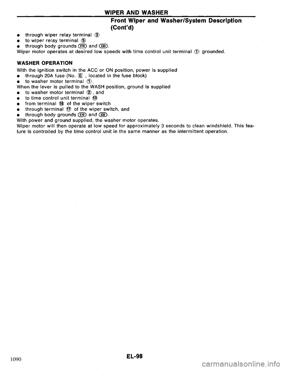 NISSAN PRIMERA 1994  Service Repair Manual 1090 