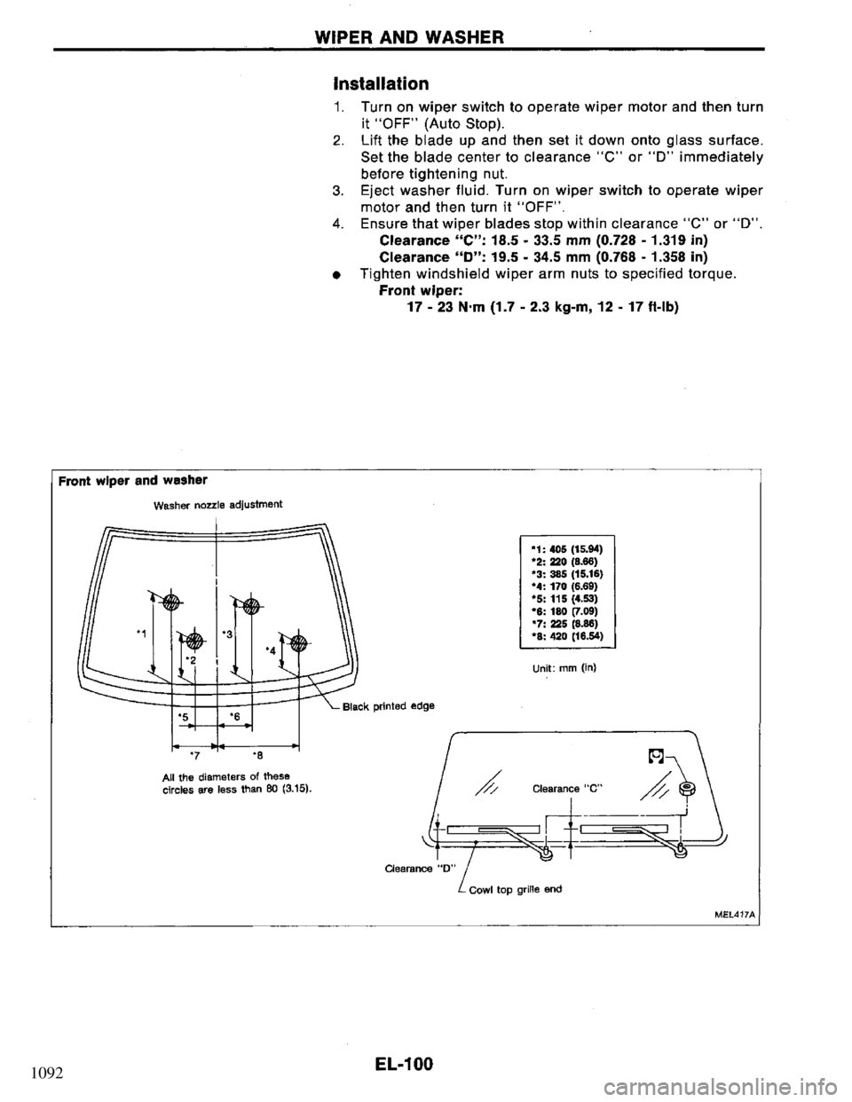 NISSAN PRIMERA 1994  Service Repair Manual 1092 