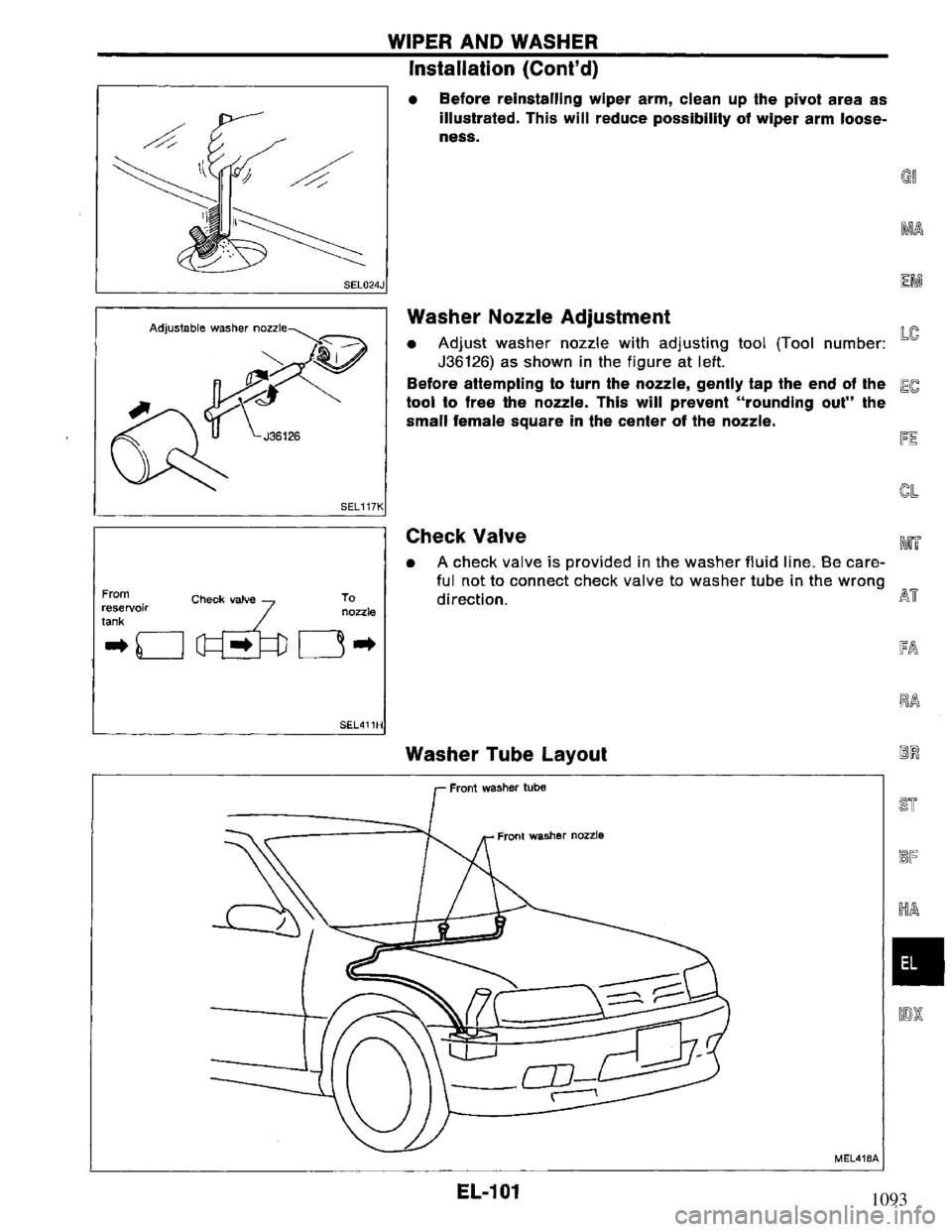 NISSAN PRIMERA 1994  Service Repair Manual 1093 