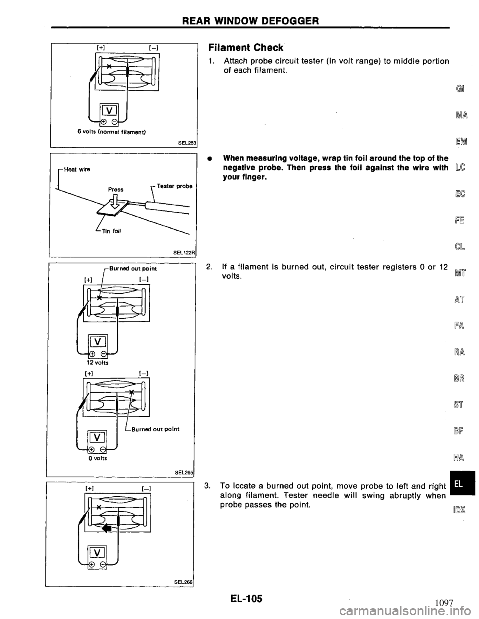 NISSAN PRIMERA 1994  Service Repair Manual 1097 