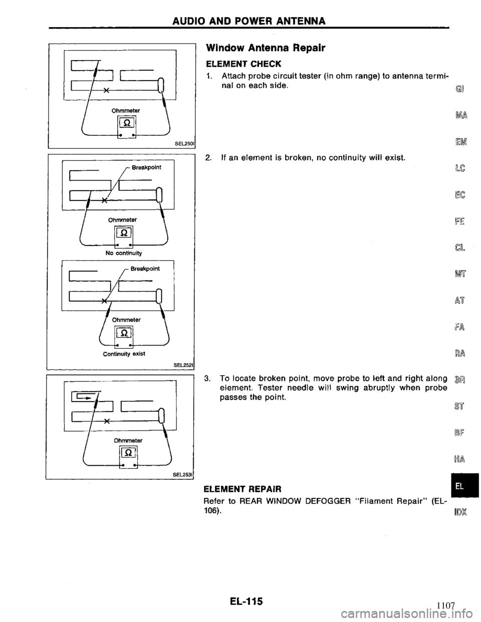 NISSAN PRIMERA 1994 Service Repair Manual 1107 NISSAN PRIMERA 1994 Service Repair Manual 1107