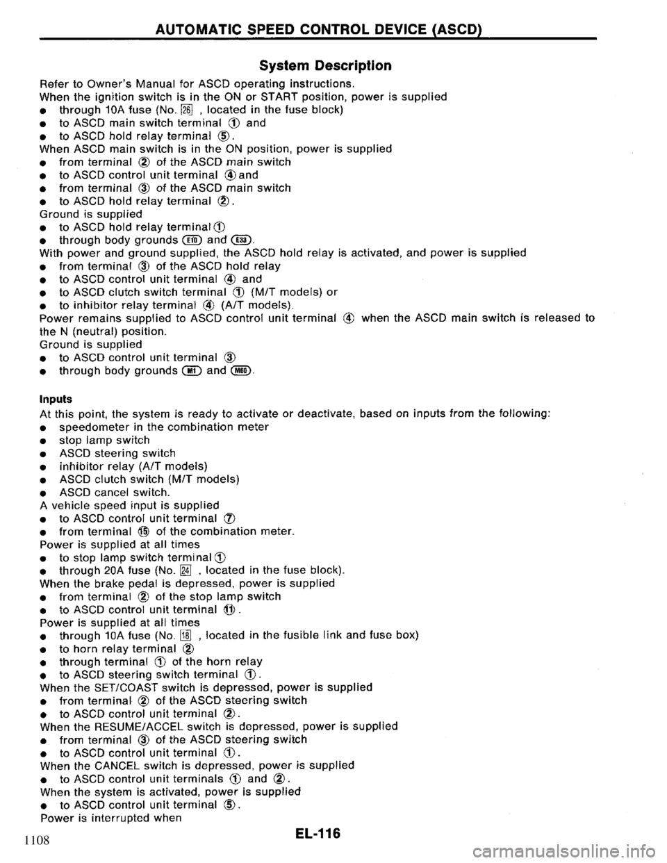 NISSAN PRIMERA 1994 Service Repair Manual 1108 NISSAN PRIMERA 1994 Service Repair Manual 1108