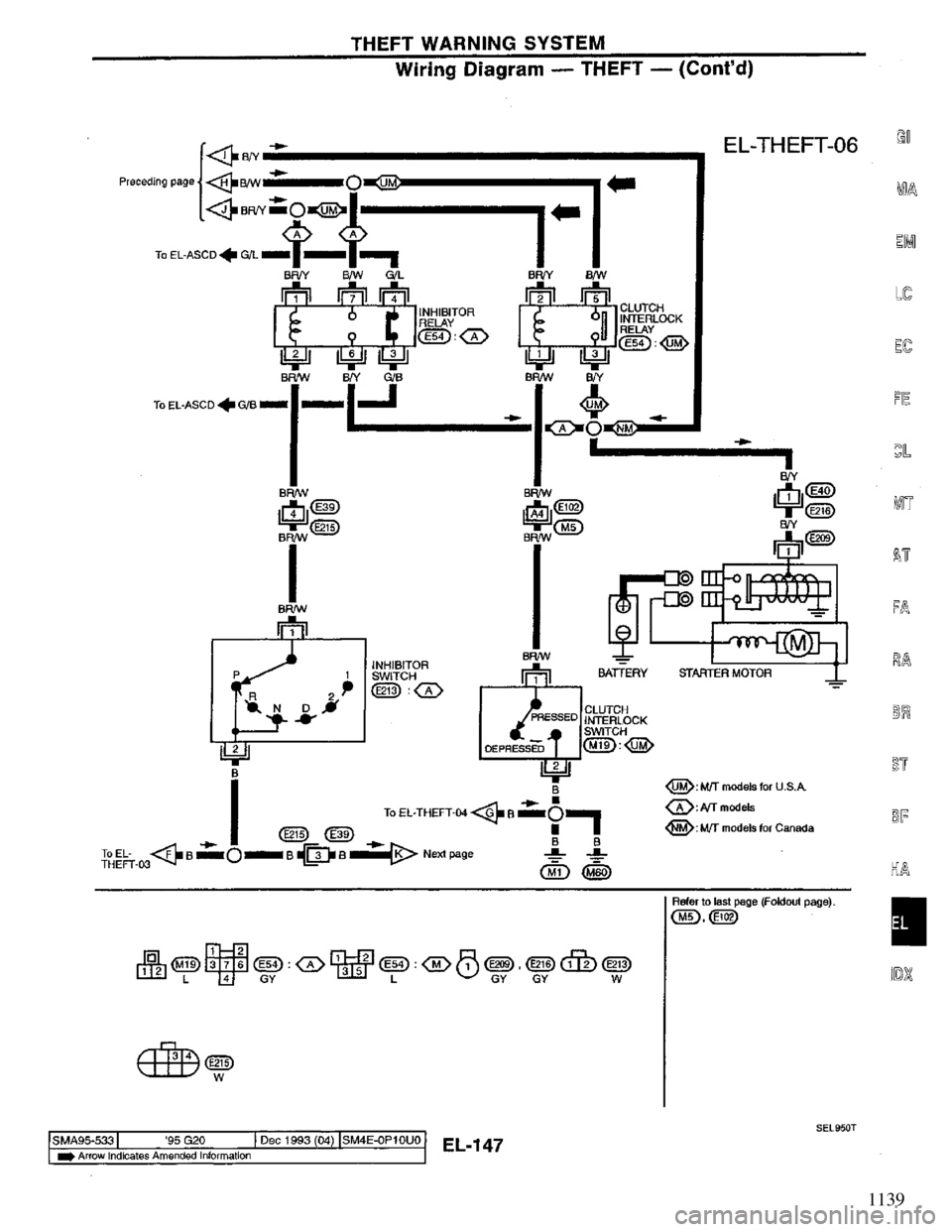 NISSAN PRIMERA 1994  Service Repair Manual 1139 
