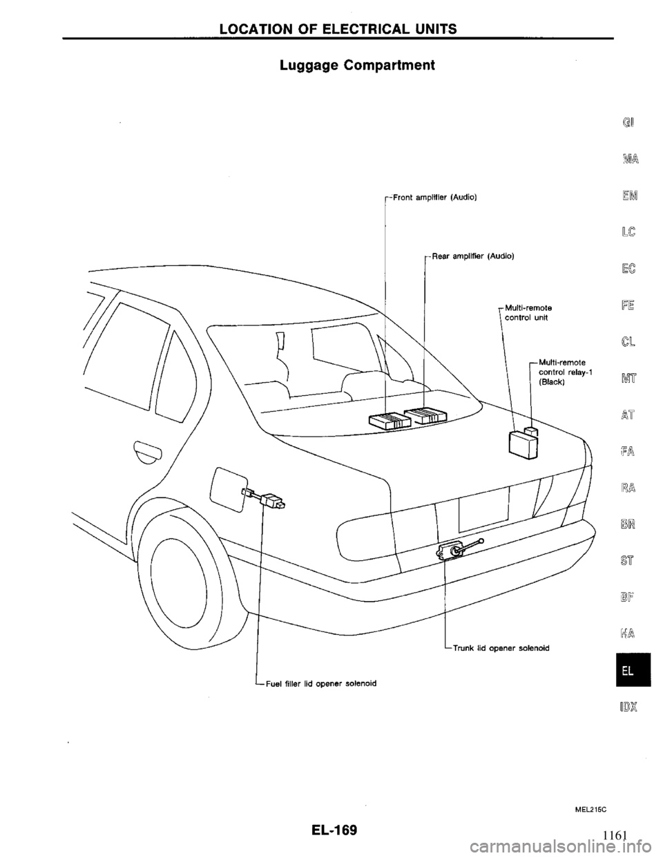NISSAN PRIMERA 1994  Service Repair Manual 1161 