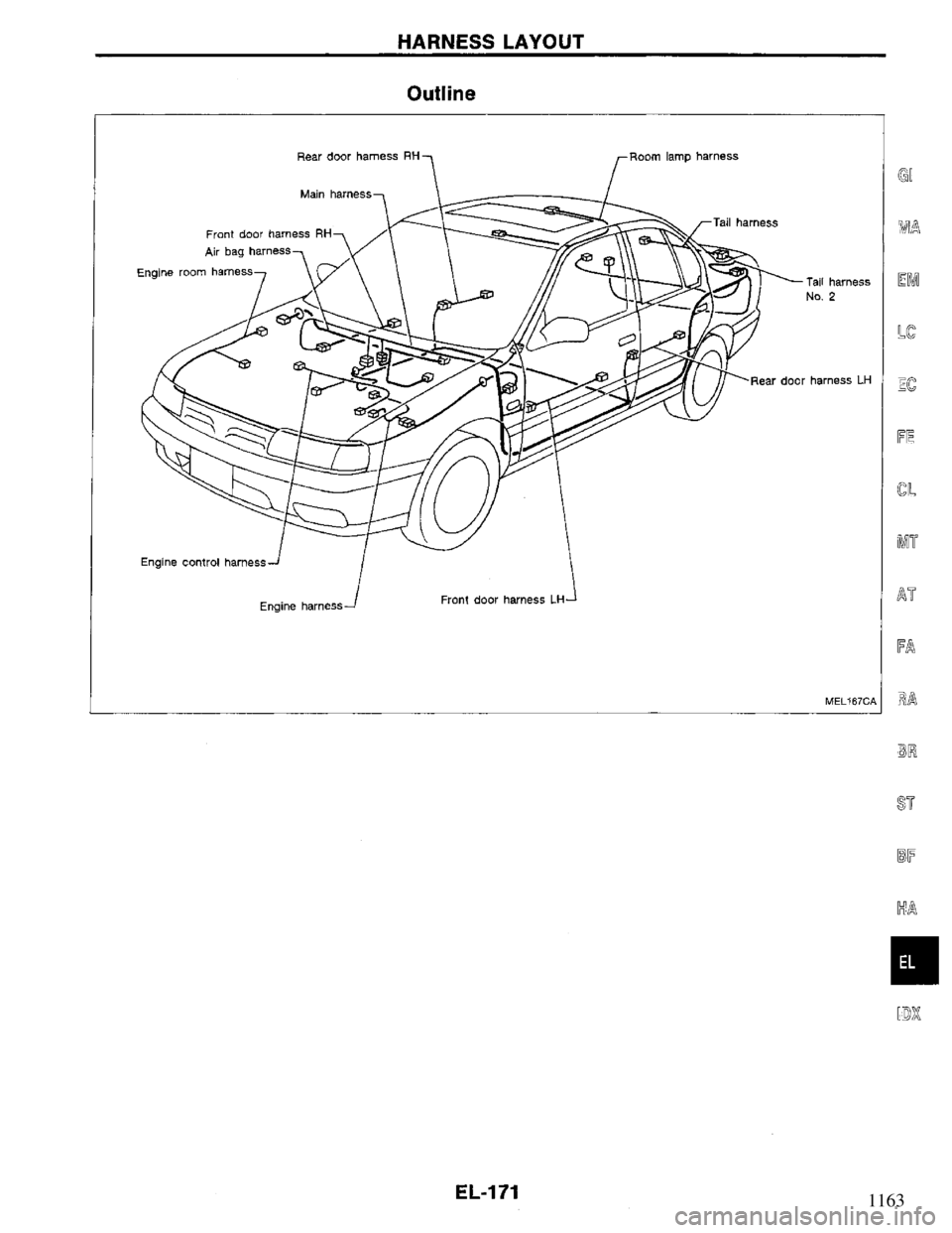 NISSAN PRIMERA 1994  Service Repair Manual 1163 