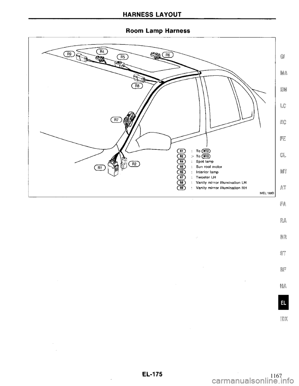 NISSAN PRIMERA 1994  Service Repair Manual 1167 