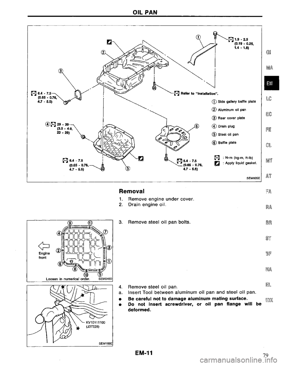 NISSAN PRIMERA 1994  Service Repair Manual 79 