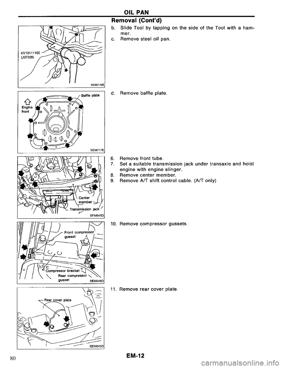 NISSAN PRIMERA 1994  Service Repair Manual 80 