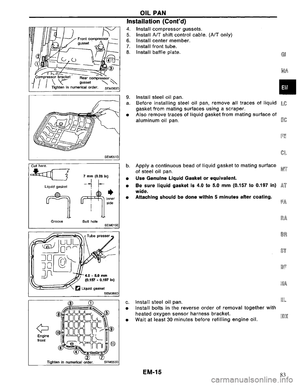 NISSAN PRIMERA 1994  Service Repair Manual 83 