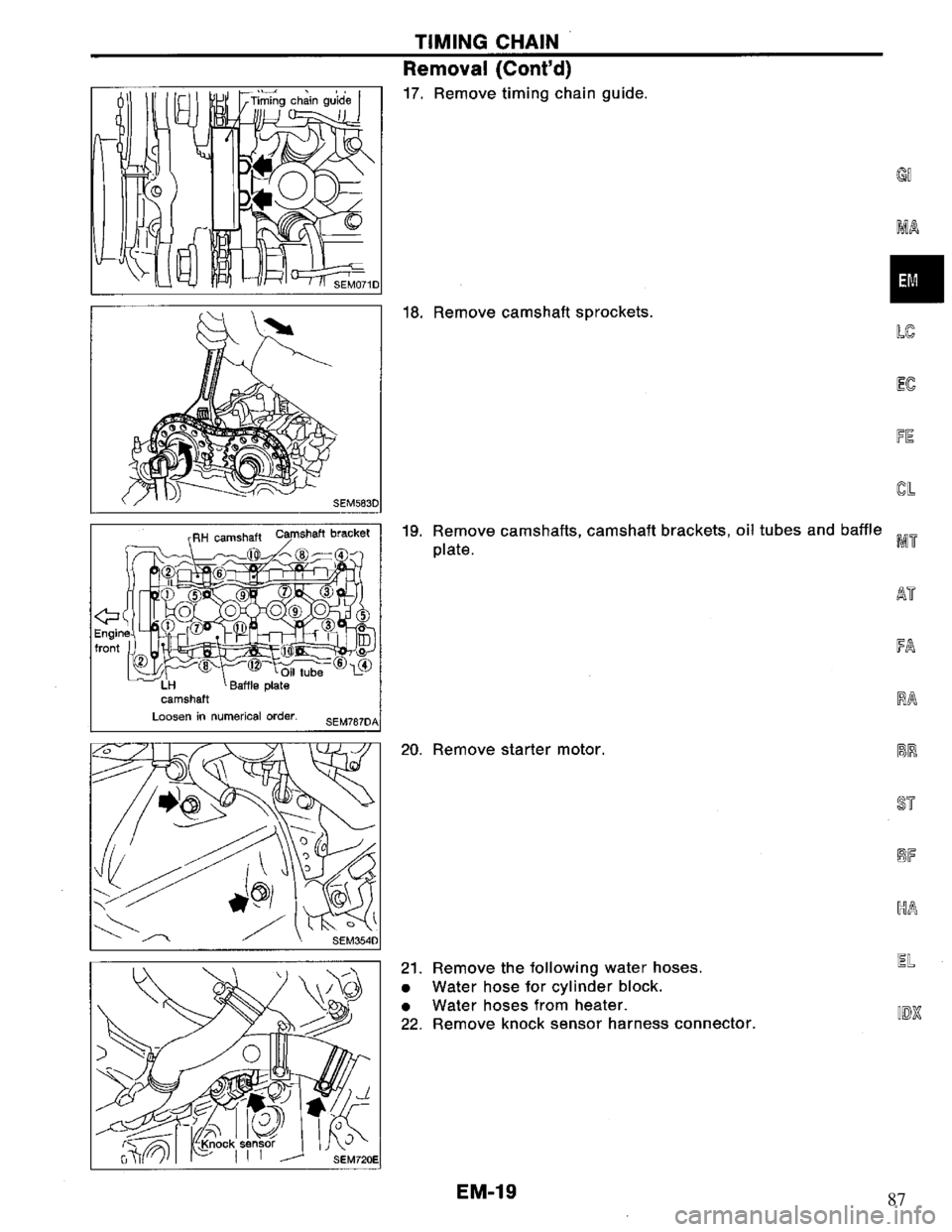 NISSAN PRIMERA 1994  Service Repair Manual 87 