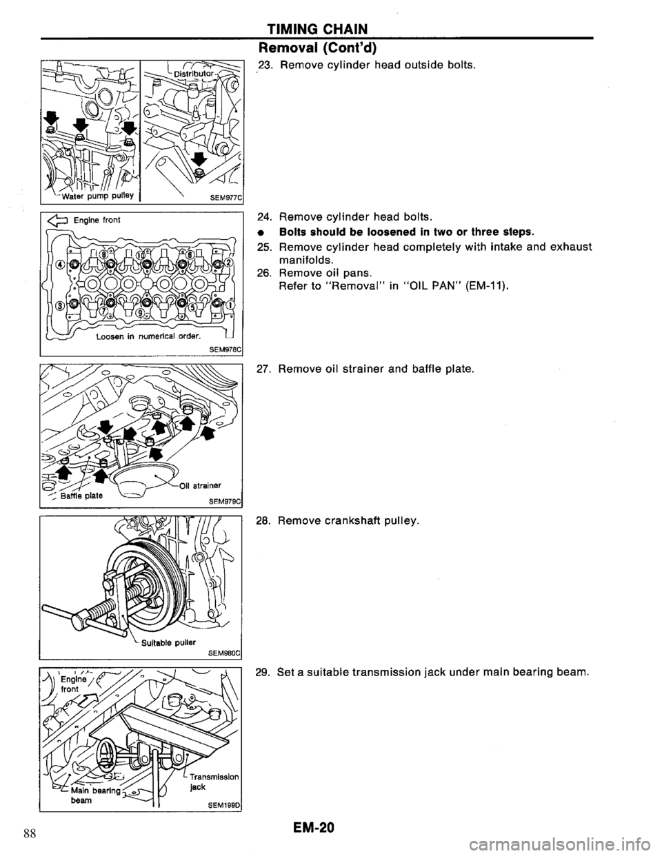 NISSAN PRIMERA 1994  Service Repair Manual 88 