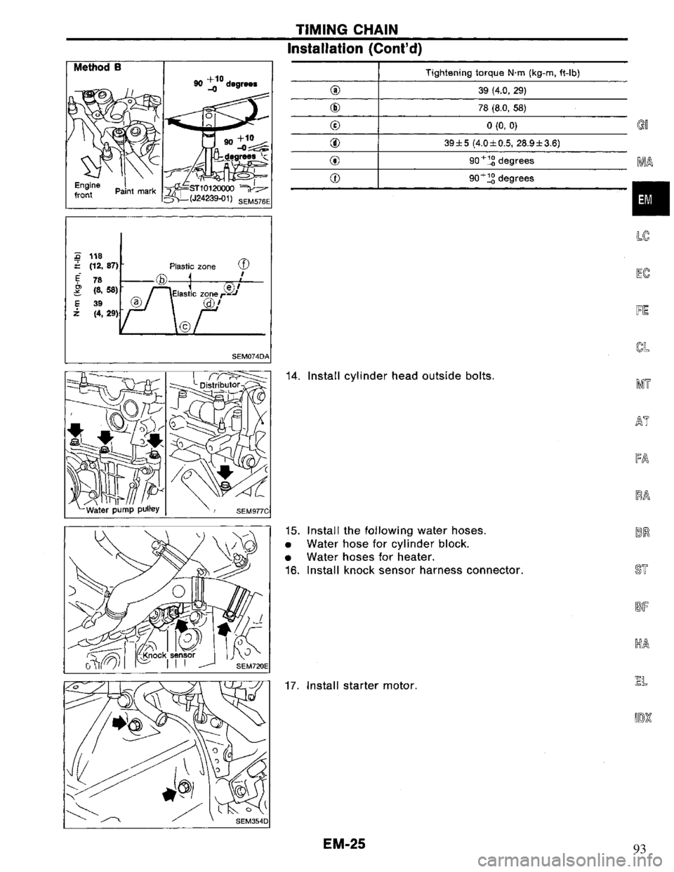 NISSAN PRIMERA 1994  Service Repair Manual 93 