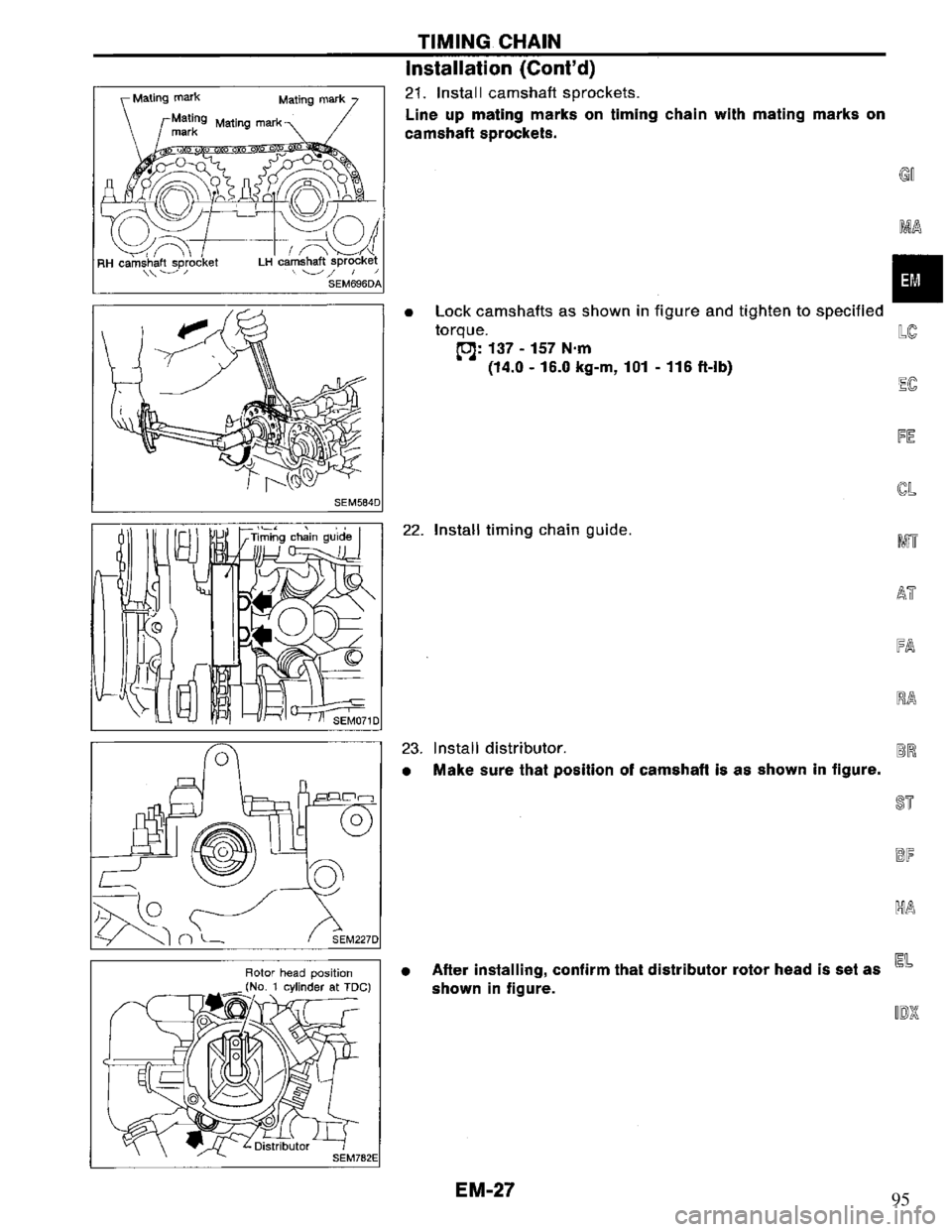 NISSAN PRIMERA 1994  Service Repair Manual 95 