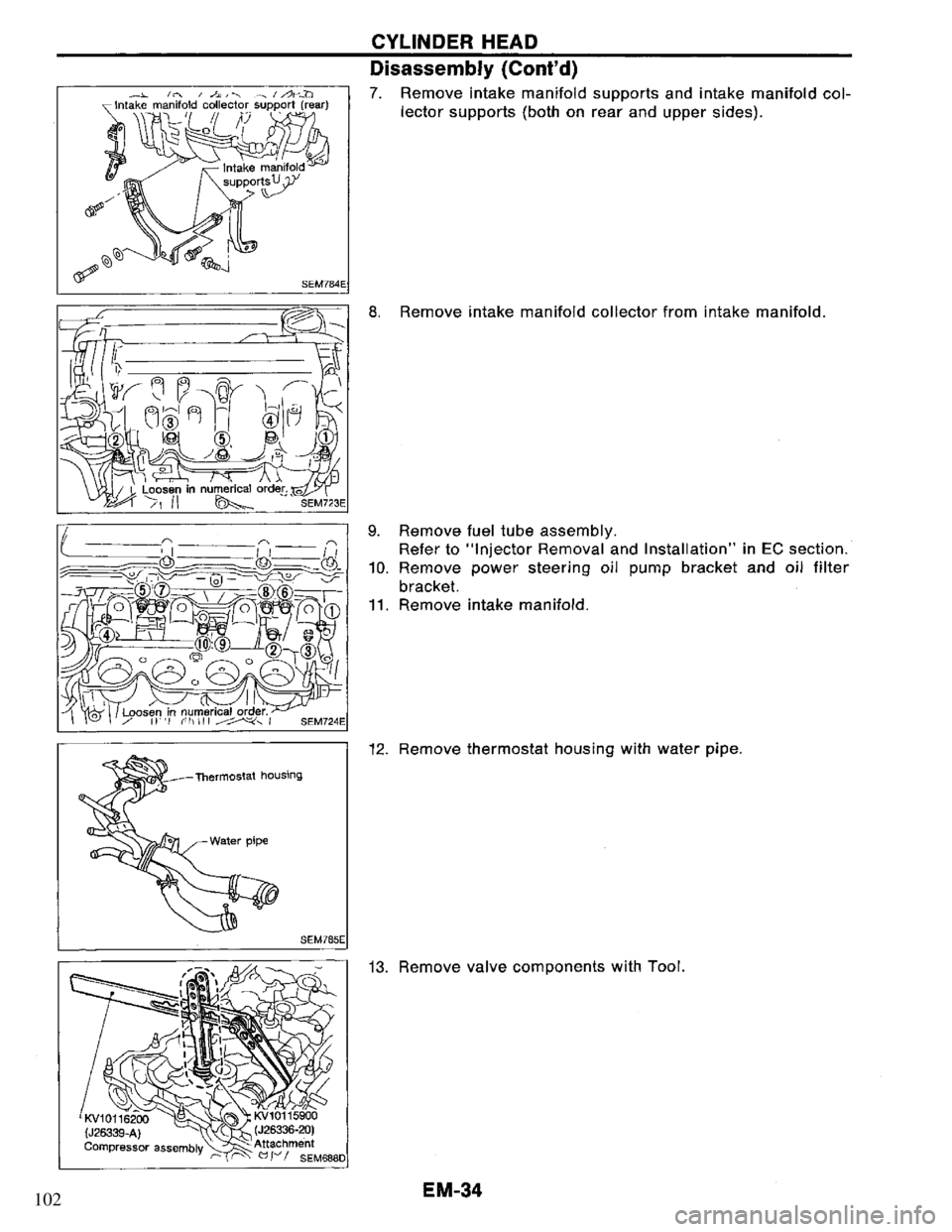 NISSAN PRIMERA 1994  Service Repair Manual 102 